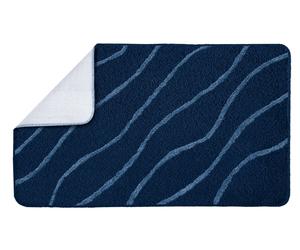 Kleine Wolke Tram alfombrilla para baño 65x55 cm rectangular azul 9189783539
