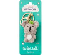 Kleiner Mutmacher, Schlüsselanhänger Koala: Du bist toll! | Bag Charm und Glücksbringer zur Einschulung. Geschenk für den Schulstart, für Jungen und Mädchen
