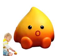 Kleines Flammenspielzeug - Langsam Aufsteigender Quetschball Zur Entspannung - Süße Feuer-Figur Aus PU- (10cm) - Anti-Stress-Spielzeug & Kawaii Deko Für Kinder & Erwachs