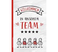 Kleines Geschenk für neue Kollegen: Willkommen im neuen Job das schöne Notizbuch A5 Dot Grid ein Geschenk vom neuen Team zur Begrüßung Kollegin als Teammitglied die Kleinigkeit für Arbeitskollegin