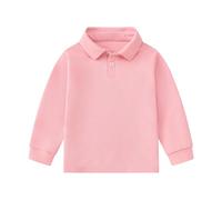 Kleinkind Jungen Mädchen Langarm Casual Solid Gentleman Tops Urlaub Shirts T-Shirt (4-5 Years)