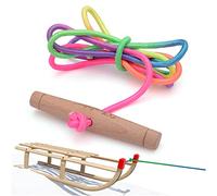Kleintober Cuerda para Trineo, Cuerda para trineos de Madera l Cuerda de tracción para trineos Bob, de plástico y Otros l Regalo Ideal para la Nieve