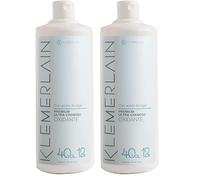 Klemerlain Agua Oxigenada en Crema Estabilizada 40 Volúmenes 12%, Oxidante para Coloración Capilar Permanente y Decoloración. Formulación Vegana con Ingredientes Naturales. Uso Profesional. 1L.