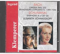 Klemperer Schwarzkopf - Bach: Cantata BWV202, Brandeburg Concerto n 1, Schumann Sinf. 4