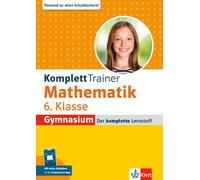 Klett KomplettTrainer Gymnasium Mathematik 6. Klasse: Mit extra Au (Tapa blanda)