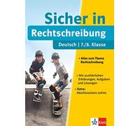 Klett Sicher in Deutsch Rechtschreibung 7./8. Klasse: Alles zum Th (Tapa blanda)
