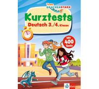 Klett Team Drachenstark: Kurztests Deutsch 3./4. Klasse: Mit 400 T (Tapa blanda)