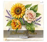 Kleurboek Bloemen & Planten - 60 Grote Eenvoudige Ontwerpen: Dikke Lijnen, Grote Tekeningen voor Volwassenen, Senioren en Beginners - Eenvoudig Inkleuren met Stiften of Potloden