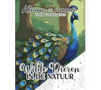 Kleuren op nummer voor volwassenen: Wilde dieren in de natuur