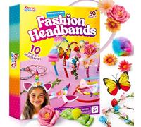 Klever Kits Kit para hacer diademas para niñas - Haga sus propias diademas de moda - Juego de accesorios para el cabello DIY, regalos de manualidades y manualidades para niños de 5, 6 y 7 años o más