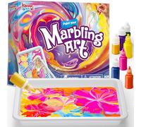 Klever Kits Manualidades para Niños, Pintura para Hacer Marmolados sobre el Agua con 6 Colores y 1 Oro Metálico, Juguetes y Regalos Creativos de Arte para Niñas de 6 a 12 Años, Regalo Cumpleaños