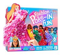 Klever Kits Poke-in Art Modelos de moda princesas diversión limpia para niños, kits de manualidades DIY, actividad creativa, regalos para niñas y niños de 4,5,6,7,8,9 años