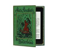 KleverCase Funda universal para libros electrónicos con pantalla de 6 a 7 pulgadas. Funciona con Kobo, Nook, Kindle, Kindle Paperwhite, Colorsoft, Signature y más. (Alicia en el país de las maravillas