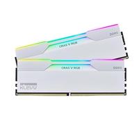 KLEVV CRAS V RGB DDR5 32GB (2x16GB) 6000MHz CL28 A-Die 1.35V Gaming Desktop Ram Memory XMP 3.0 / AMD Expo Ready - Blanco