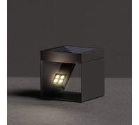 KLEWE Foco solar LED para jardín Alea antracita 15 x 15 cm IP65