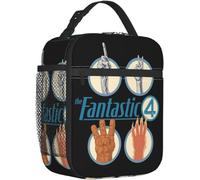 KLFDGGYU de los Cuatro Fantásticos 4 bolsas térmicas para el almuerzo contenedor portátil comida bolsa la escuela viajes deportes actividades al aire libre regalos