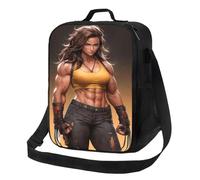 KLFDGGYU Lonchera portátil personalizada de Wolverine para mujer a prueba fugas térmica con aislamiento alimentos ideal la escuela los niños estudiantes deportes al aire libre regalos
