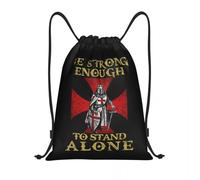 KLFDGGYU Mochila con cordón personalizada de caballero templario cruzadas caballeros para hombre y mujer ligera cruz Malta deportes gimnasio almacenamiento regalos al aire libre