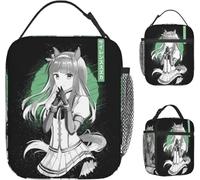 KLFDGGYU Silence Suzuka Uma Musume bolsa de almuerzo Kawaii caja para la escuela unisex nevera portátil diseño gráfico bolso térmico mano deportes aire libre regalos