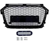 KLFDT Coche Rejillas Frontales de radiador para Audi A1 8X 2015-2018,Parrilla de Rejilla Delantera de Coche Rejillas Delanteras Piezas de Coche