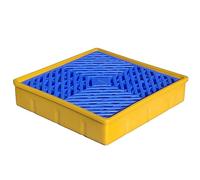 KLGFBDC Bandeja antiderrames para Tanques de Aceite, Plataforma Modular de contención de derrames, Gran Capacidad de Carga, Plataforma de plástico Desmontable a Prueba de Fugas, Ideal para