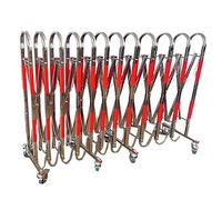 KLGFBDC Barricada metálica expandible Industrial, Valla retráctil portátil, Barrera de tráfico Plegable Tipo Tijera portátil para construcción de garajes y Carreteras Exteriores (Color: Pl