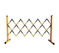 KLGFBDC Barricada móvil expandible, Puerta de Barrera expandible portátil, Valla de tráfico retráctil para Exteriores Flexible para advertencias de Control de multitudes (Color: Negro, Tam