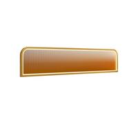 KLGFBDC Elegante Separador de Vidrio translúcido a Rayas para comedores y restaurantes, Panel Dorado para Pasillo y mostrador, 120x25cm, Elegante Elemento Decorativo para el hogar.