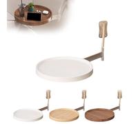 KLGFBDC Escritorio Plegable de Pared para Espacios pequeños, Mesa Flotante compacta, mesita de Noche versátil, Bandeja Plegable para Dormitorio y Estudio (Blanco)