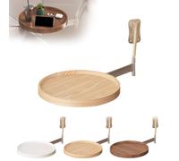 KLGFBDC Escritorio Plegable de Pared para Espacios pequeños, Mesa Flotante compacta, mesita de Noche versátil, Bandeja Plegable para Dormitorio y Estudio (Blanco)