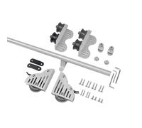 KLGFBDC Kit de herrajes para Escalera de Biblioteca retráctil con Ruedas y Frenos de Rodillos de Piso, riel Deslizante de 3.3 pies a 26.2 pies para Oficina en casa, Interior, Loft, bibliot