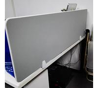 KLGFBDC Mampara acústica para Oficina de 40 x 80 cm, Gris - Separador de Espacios insonorizado para oficinas Modernas. Panel acústico portátil para Mayor privacidad y reducción del Ruido.