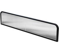 KLGFBDC Mamparas divisorias de Cristal con Rayas Negras para escritorios - 30x50 cm - Barreras Bajas para mostradores en restaurantes y comedores - Mejora la privacidad y Optimiza la gestión del ESP