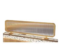 KLGFBDC Paneles de privacidad Modernos de Metal Dorado - Separador de ambientes Que Reduce el Ruido para oficinas, restaurantes, hoteles y mostradores (90x30 cm) - Elegante Separador para Mejorar la