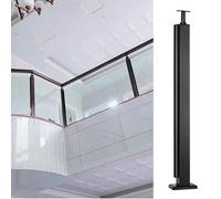 KLGFBDC Postes de barandilla de Vidrio con faldón Impermeable, Poste de balaustre Duradero para terrazas largas - Poste Final de 120 cm/47,2 Pulgadas para Sistemas de barandilla Exterior Modernos.