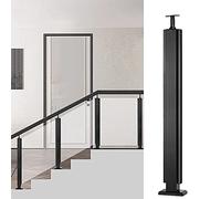 KLGFBDC Sistema de Postes de barandilla de Vidrio y Acero Inoxidable para Patios, terrazas, Balcones y escaleras Exteriores - Divisor de balaustre Duradero 304 con Ranuras y Base, 105 cm/41,3 pulgad