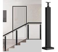 KLGFBDC Sistema de Postes de barandilla de Vidrio y Acero Inoxidable para terrazas, Patios, Balcones y escaleras Exteriores - Divisor de balaustre de 105 cm de Altura con Ranuras y Poste de Base, ma