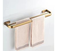 KLGFBDC Toallero de baño Blanco de latón, Creativo, montado en la Pared, Doble, para Colgar Toallas, para Lavabo, Cocina, baño, Hotel, 57 cm