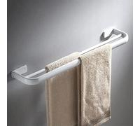 KLGFBDC Toallero de baño Blanco de latón, Creativo, montado en la Pared, Doble, para Colgar Toallas, para Lavabo, Cocina, baño, Hotel, 57 cm