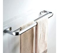 KLGFBDC Toallero de baño Blanco de latón, Creativo, montado en la Pared, Doble, para Colgar Toallas, para Lavabo, Cocina, baño, Hotel, 57 cm