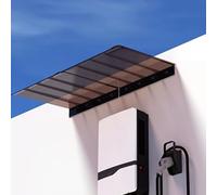 KLGFBDC Toldo Transparente de policarbonato para Puerta - Toldo de 3 mm para protección contra la Lluvia y la Nieve para Entrada Principal - Cubierta Invisible (45x260cm/18x102) - Refugio Exterior