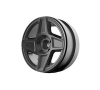 KLHYTGFA 4 Ruedas Negras Whirlwind de 2,2 Pulgadas for Coches de Escalada, aleación de Aluminio, electrochapado, simulación, TRX4 SCX10 de Tres Generaciones(Black-4pcs)