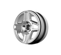 KLHYTGFA 4 Ruedas Negras Whirlwind de 2,2 Pulgadas for Coches de Escalada, aleación de Aluminio, electrochapado, simulación, TRX4 SCX10 de Tres Generaciones(Sliver-4pcs)