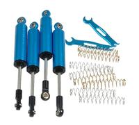 KLHYTGFA 4 Uds 80/90/100/110mm Amortiguador de suspensión de elevación de Metal for Axial SCX10 D90 TRX-4 1/10 RC Coche camión(110mm Blue)