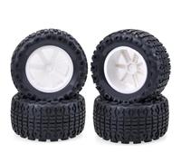 KLHYTGFA 4 Uds neumáticos de Ruedas RC 110MM 112MM neumáticos de Esponja de Goma llanta 12mm Cubo Hexagonal for 1/10 RC Traxxas Truggy Desierto camión Scx24 HSP Wltoys(10055)