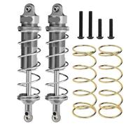 KLHYTGFA Amortiguadores Traseros Delanteros de Metal de 125MM 8961 9660 for Coche Trax-xas 1/8 MAXX Slash 6S 1/10 1,0 2,0 4S RC(Light Grey)