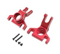 KLHYTGFA Copa de dirección del Asiento del Cubo C de aleación de Aluminio, Copa del Eje Trasero for ARRMA 1/10 Kraton Outcast 4X4 4S V2 BLX 1/8 Mojave 4X4 4S BLX, Piezas(Red Rear Hubs)