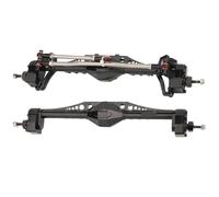 KLHYTGFA Eje de Portal Delantero y Trasero de aleación de Aluminio for Coche trepador de Control Remoto Axe 1/10 - ial Capra 1,9 Unlimited Trail Buggy UTB(Black Set)
