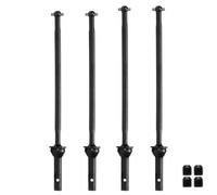 KLHYTGFA Eje de transmisión CVD de Eje Delantero/Trasero de Acero Duro CNC for AR310458 AR310590 AR310591 for RC 1/7 1/8 ARR-MA 6S(Front Rear Black)