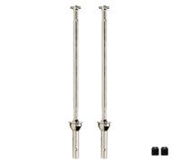 KLHYTGFA Eje de transmisión CVD de Eje Delantero/Trasero de Acero Duro CNC for AR310458 AR310590 AR310591 for RC 1/7 1/8 ARR-MA 6S(2Pcs Front Silver)